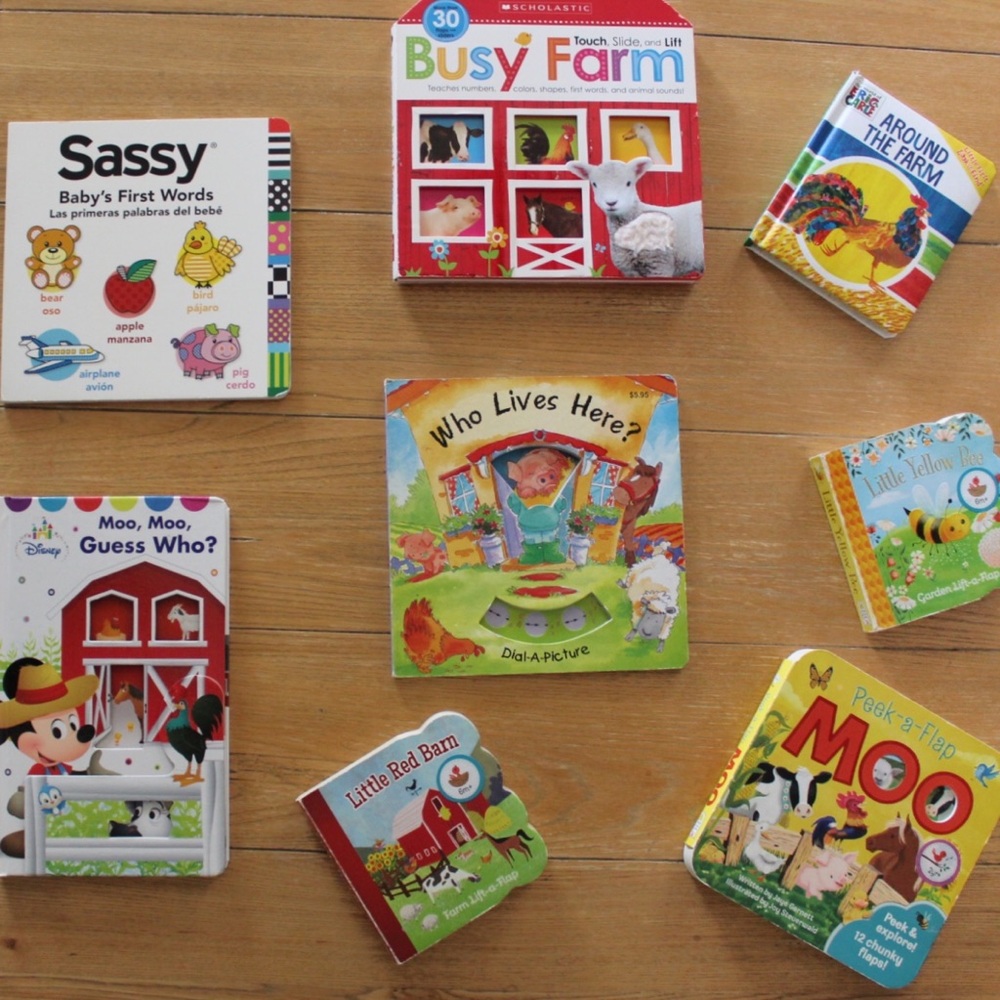 (8 Piece) Preowned Interactive Board Book Lot